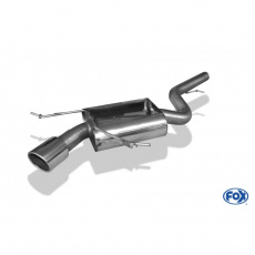 Fox Sportauspuff koncový tlumič výfuku s koncovkou 1x100 Typ 16 pro BMW X1 Diesel 2009- s motorem 2.0 D