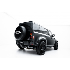 Maxton Design spoiler pod zadní nárazník s žebrováním pro Land rover Defender Mk4, černý lesklý plast ABS