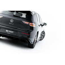 Maxton Design boční difuzory pod zadní nárazník pro Volkswagen Golf Mk8, černý lesklý plast ABS