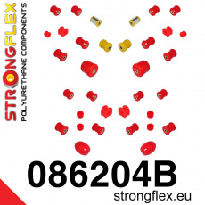 086204B: Strongflex Kompletní sada silentbloků pro zavěšení 086204B: Strongflex Kompletní sada silentbloků pro zavěšení