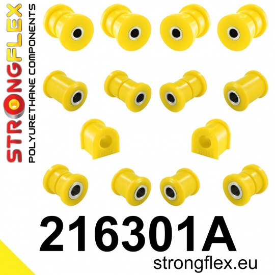 216301A: Strongflex Sada silentbloků zadního zavěšení varianta SPORT 216301A: Strongflex Sada silentbloků zadního zavěšení varianta SPORT