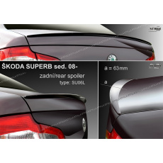 Stylla spoiler zadního víka Škoda Superb II sedan (2008 - 2015)
