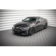 Maxton Design spoiler pod přední nárazník pro BMW řada 4 G22/M-Pack, černý lesklý plast ABS