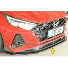 Rieger lipa pod přední nárazník pro Hyundai i20 N BC3 5-dvéř. (hatchback), 04/21-, plast ABS lakovaný do černé lesklé barvy