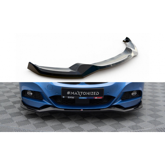 Maxton Design spoiler pod přední nárazník ver.2 pro BMW řada 3 GT F34, černý lesklý plast ABS, M-Pack