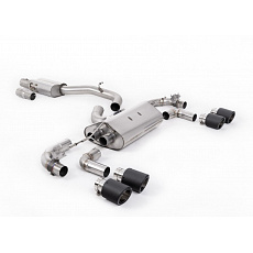 Milltek Sport výfukový systém cat-back 80mm / 3.15" Race s klapkami - s rezonátorem pro Volkswagen Golf Mk7.5 R 2.0 TSI 300PS (s GPF) - 80mm Race Systems 2019-2022, typ koncovek: JET-100 karbonové Milltek Sport výfukový systém cat-back 80mm / 3.15" Race s klapkami - s rezonátorem pro Volkswagen Golf Mk7.5 R 2.0 TSI 300PS (s GPF) - 80mm Race Systems 2019-2022, typ koncovek: JET-100 karbonové