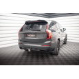 Maxton Design středový spoiler pod zadní nárazník s žebrováním pro Volvo XC90 Mk2 Facelift R-Design, černý lesklý plast ABS
