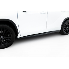 Maxton Design difuzory pod boční prahy pro Toyota Highlander Mk4, černý lesklý plast ABS Maxton Design difuzory pod boční prahy pro Toyota Highlander Mk4, černý lesklý plast ABS