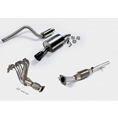 Milltek Sport kompletní výfukový systém s rezonátorem (quieter), vč. Hi-Flow sportovního katalyzátoru pro Ford Fiesta Mk6 ST 150 2005-2008