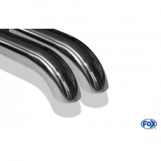 Fox Sportauspuff koncový tlumič výfuku s koncovkou 2x50mm Typ 26 "Diesel vzhled" pro Citroen C5 s motorem 3.0 V6