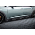 Maxton Design difuzory pod boční prahy pro Audi A6 C8 Allroad, černý lesklý plast ABS