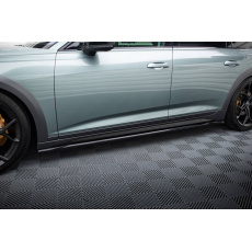 Maxton Design difuzory pod boční prahy pro Audi A6 C8 Allroad, černý lesklý plast ABS Maxton Design difuzory pod boční prahy pro Audi A6 C8 Allroad, černý lesklý plast ABS