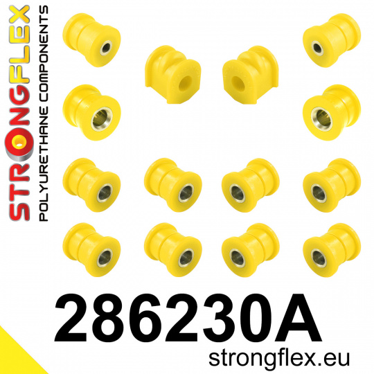 286230A: Strongflex Sada silentbloků zadního zavěšení varianta SPORT