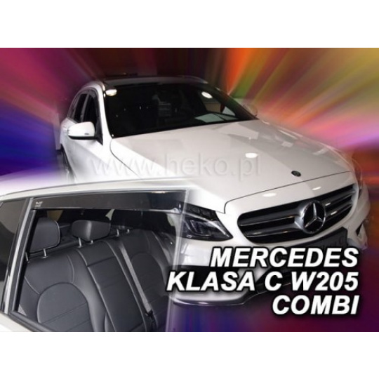 HEKO ofuky oken Mercedes Benz C W205 4dv Kombi (2014-) přední + zadní