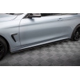 Maxton Design "Street Pro" difuzory pod boční prahy pro BMW řada 4 F32, plast ABS bez povrchové úpravy, Coupe M-Pack