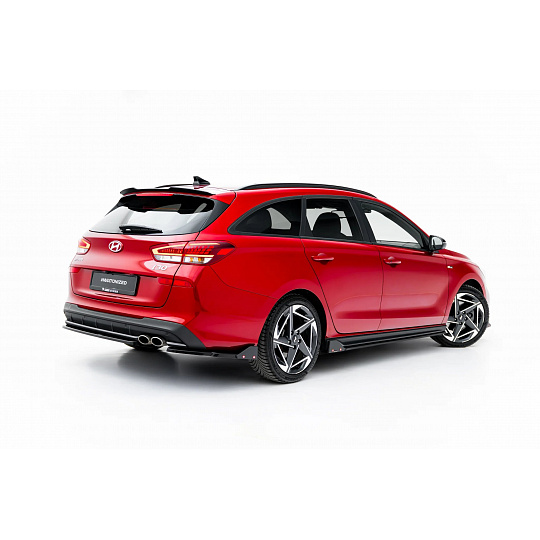 Maxton Design boční difuzory pod zadní nárazník s křidélky ver.2 pro Hyundai i30 N-Line MK3 Facelift, černý lesklý plast ABS Maxton Design boční difuzory pod zadní nárazník s křidélky ver.2 pro Hyundai i30 N-Line MK3 Facelift, černý lesklý plast ABS