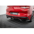 Maxton Design spoiler pod zadní nárazník s žebrováním pro Škoda Enyaq iV RS Mk1, černý lesklý plast ABS