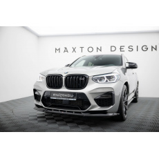Maxton Design spoiler pod přední nárazník v.1 pro BMW X4 M F98, černý lesklý plast ABS
