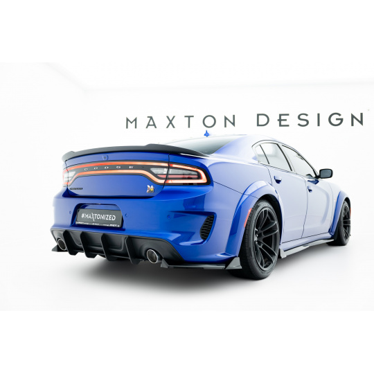 Maxton Design "Street Pro" difuzor zadního nárazníku pro Dodge Charger Mk3 Facelift RT Scat Pack Widebody, plast ABS bez povrchové úpravy