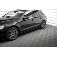 Maxton Design difuzory pod boční prahy ver.2 pro Audi A6 C7, černý lesklý plast ABS