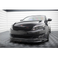 Maxton Design spoiler pod přední nárazník pro Kia Optima Mk3, černý lesklý plast ABS