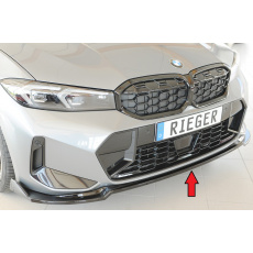 Rieger lipa pod přední nárazník pro BMW řada 3 G21 touring, 07/22-, plast ABS lakovaný do černé lesklé barvy