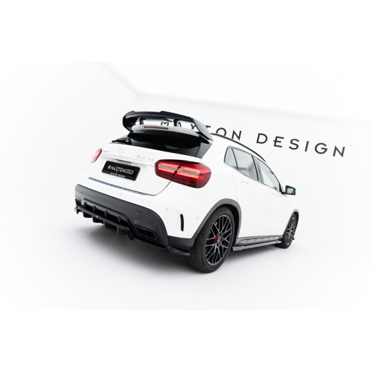 Maxton Design spoiler pod zadní nárazník s žebrováním pro Mercedes GLA X156/AMG, černý lesklý plast ABS Maxton Design spoiler pod zadní nárazník s žebrováním pro Mercedes GLA X156/AMG, černý lesklý plast ABS
