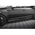 Maxton Design difuzory pod boční prahy ver.2 pro Audi RS6 C6, černý lesklý plast ABS