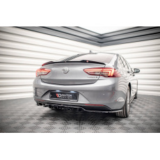 Maxton Design středový spoiler pod zadní nárazník s žebrováním pro Opel Insignia Mk2, černý lesklý plast ABS