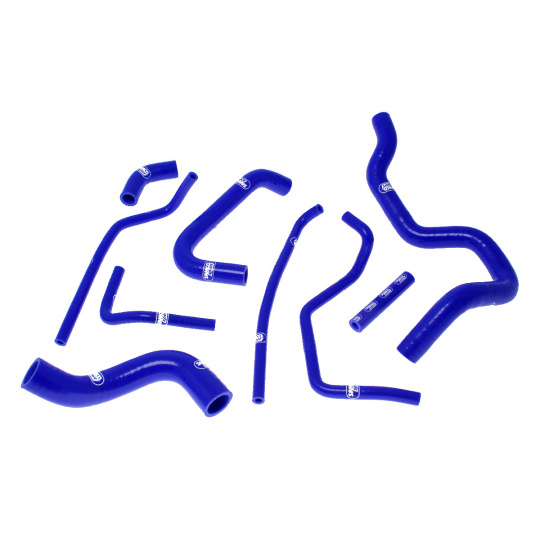 Samco Sport 9-dílná sada silikonových hadic pro doplňkové vedení chladicí kapaliny pro Toyota MR2 1989 - 1999 REV 1-3, Turbo, barva: modrá