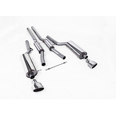 Milltek Sport homologovaný výfuk cat-back s rezonátorem (tišší) pro Audi RS6 C5 V8 Bi-Turbo Sedan/Avant 2002-2004, typ koncovek: oválné leštěné