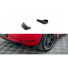 Maxton Design boční difuzory pod zadní nárazník pro Porsche Macan Mk1 Facelift, černý lesklý plast ABS
