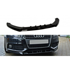 Maxton Design spoiler pod přední nárazník ver.1 pro Audi A4 B8, černý lesklý plast ABS