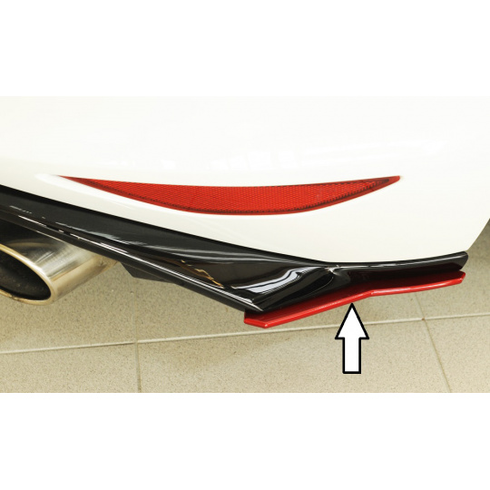 Rieger spoiler pod zadní nárazník na levé straně pro Volkswagen Golf 7 GTD, GTE, GTI, GTI Clubsport 3-dvéř., 5-dvéř. před faceliftem r.v. 02/16-, 04/13-12/16, 05/14-12/16, 06/13-12/16, plast ABS bez povrchové úpravy