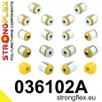 036102A: Strongflex Sada silentbloků zadního zavěšení varianta SPORT