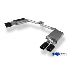 Fox Sportauspuff koncový díl s výf. klapkou s koncovkou 2x100x77 Typ 38 na obou stranách pro Audi S8 4H 2012- s motorem 4.0