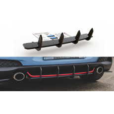 Maxton Design "Racing durability" zadní difuzor ver.1 pro Hyundai i30 N Mk3, plast ABS bez povrchové úpravy, s červeným proužkem na svislých žebrech i podélné liště Maxton Design "Racing durability" zadní difuzor ver.1 pro Hyundai i30 N Mk3, plast ABS bez povrchové úpravy, s červeným proužkem na svislých žebrech i podélné liště