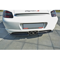 Maxton Design boční difuzory pod zadní nárazník pro Porsche Cayman Mk1, Carbon-Look