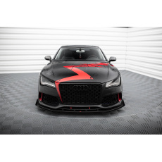 Maxton Design rohové spoilery pod přední nárazník pro Audi A7 C7, plast ABS bez povrchové úpravy, RS7-Look Maxton Design rohové spoilery pod přední nárazník pro Audi A7 C7, plast ABS bez povrchové úpravy, RS7-Look