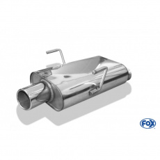 Fox Sportauspuff koncový tlumič výfuku s koncovkou 1x90 Typ 12 pro Peugeot 406 s motorem 3.0 24V, 3.0 V6