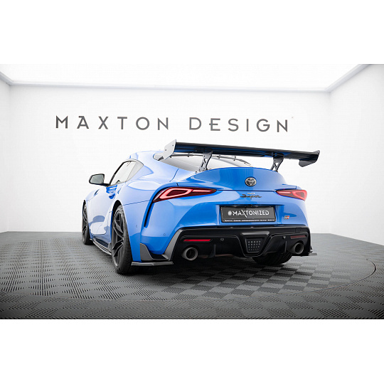 Maxton Design zadní křídlo s široce rozkročenými držáky pro Toyota Supra Mk5, pravý karbon