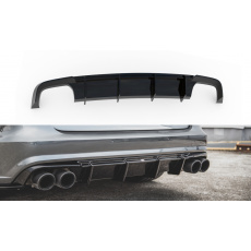 Maxton Design vložka zadního nárazníku pro Audi S6 C7 FL, černý lesklý plast ABS Maxton Design vložka zadního nárazníku pro Audi S6 C7 FL, černý lesklý plast ABS