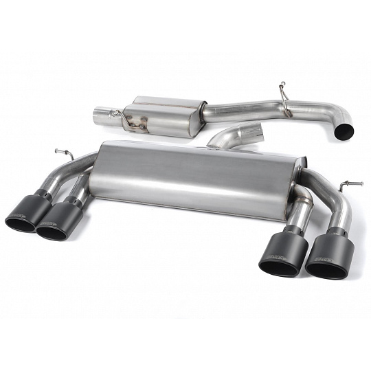 Milltek Sport výfukový systém cat-back Race system s rezonátorem (tišší) bez klapek pro Volkswagen Golf MK7 R 2.0 TSI 300PS (ECE schválení, 76.2mm vedení) 2014-2016, typ koncovek: oválné černé Milltek Sport výfukový systém cat-back Race system s rezonátorem (tišší) bez klapek pro Volkswagen Golf MK7 R 2.0 TSI 300PS (ECE schválení, 76.2mm vedení) 2014-2016, typ koncovek: oválné černé