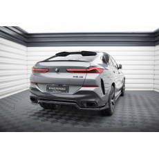 Maxton Design středový spoiler pod zadní nárazník s žebrováním v.2 pro BMW X6 G06 Facelift M-Pack, černý lesklý plast ABS Maxton Design středový spoiler pod zadní nárazník s žebrováním v.2 pro BMW X6 G06 Facelift M-Pack, černý lesklý plast ABS
