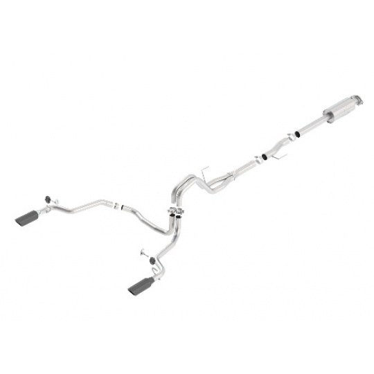 Borla Cat-Back výfukový systém "ATAK" typ 36 pro Ford F-150 2,7l/3,5l V6 EcoBoost (mimo Raptor)/5,0l V8 s automat. přev., EC/SB 78,8", CC/SHB 67", CC/SB 6,5´, r.v. od 15-20, typ koncovek: černé