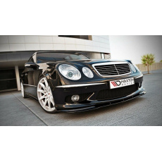 Maxton Design spoiler pod přední nárazník pro Mercedes třída E W211, černý lesklý plast ABS, předfacelift, r.v. 2002-2006 Maxton Design spoiler pod přední nárazník pro Mercedes třída E W211, černý lesklý plast ABS, předfacelift, r.v. 2002-2006