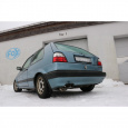 Fox Sportauspuff koncový tlumič výfuku s koncovkou 1x60 Typ 10 pro Volkswagen Golf II s motorem 1.0, 1.3, 1.6, 1.8
