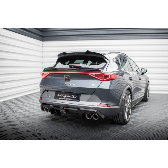 Maxton Design vložka zadního nárazníku ver.3 pro Cupra Formentor, černý lesklý plast ABS