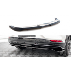 Maxton Design středový spoiler pod zadní nárazník s žebrováním pro Ford Mustang Mach-E Mk1, černý lesklý plast ABS Maxton Design středový spoiler pod zadní nárazník s žebrováním pro Ford Mustang Mach-E Mk1, černý lesklý plast ABS