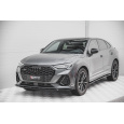Maxton Design spoiler pod přední nárazník ver.2 pro Audi Q3 Sportback S-Line, černý lesklý plast ABS